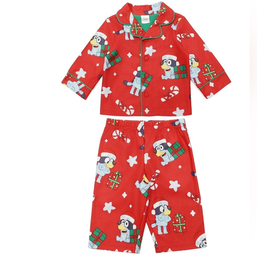 NWT. Bluey Christmas Pajama Set - 12 month